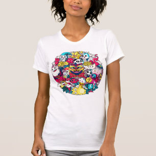 Japansk Doodlekonst T Shirt