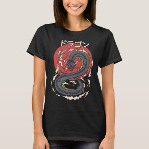 Japansk dragon Aesthetic Kanji Symbol Japan Tatto T Shirt