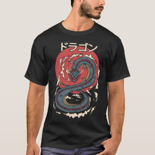 Japansk dragon Aesthetic Kanji Symbol Japan Tatto T Shirt
