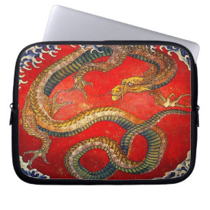 Japansk Dragon Art av Hokusai Laptop sleeve