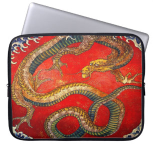 Japansk Dragon Art av Hokusai Laptop sleeve