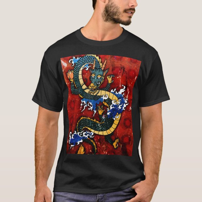Japansk dragon - Bra Fortune T Shirt (Framsida)