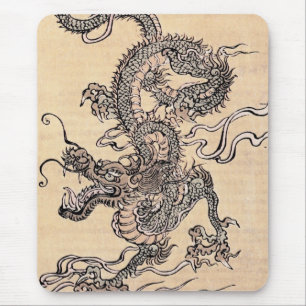 Japansk Dragon Mouse Pad Musmatta