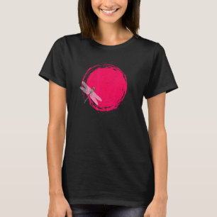 Japansk Dragonfly Zen Circle Sol Meditation T Shirt