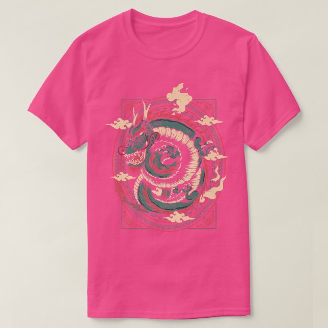 Japansk dragonskribent Samurai kanji mask (2) T Shirt (Design framsida)
