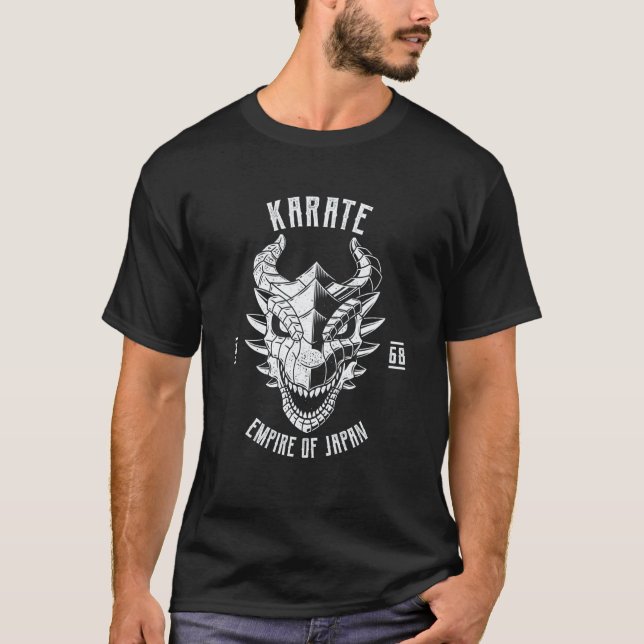 Japansk Drak Karate T Shirt (Framsida)