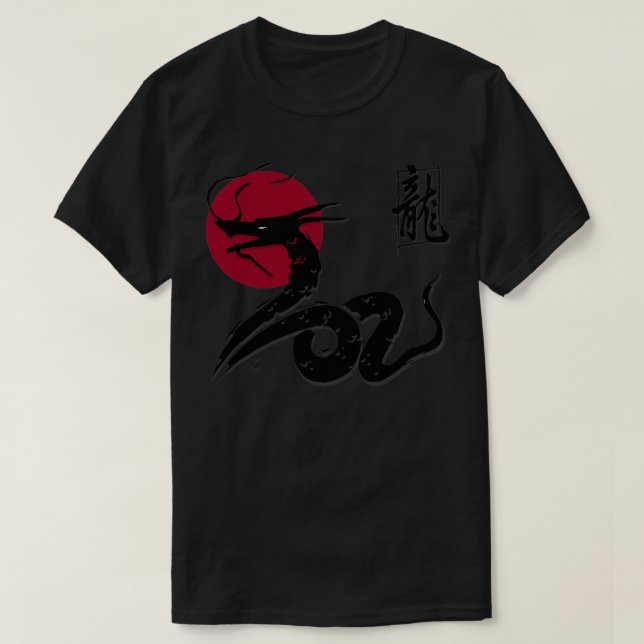Japansk drake av kinesisk drake Euclidean T Shirt (Design framsida)