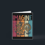 Japansk Drake Föreställ Retro Fantasy Mytologiska  Kort<br><div class="desc">Japansk Drake Föreställ Retro Fantasy Mytologiska Män Kvinnor Kid</div>