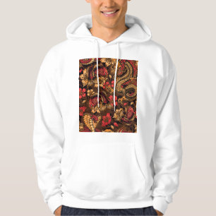 Japansk drake koi mönster. hoodie