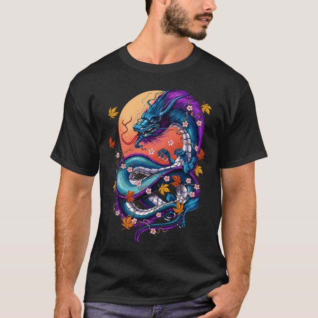 Japansk drake t shirt (Framsida)