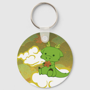 Japansk drakekeychain nyckelring