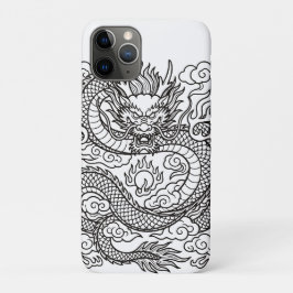 Japansk drakelinje konst musmattdesign