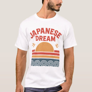 Japansk Dream T-Shirt | Retro Vintage Stigning Sol