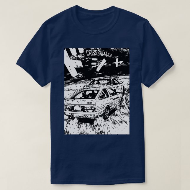 Japansk drift Racer AE86 Drifts Euroslag Inten T Shirt (Design framsida)