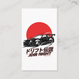 Japansk Driftkultur Gatuhastighetsestetik Visitkort