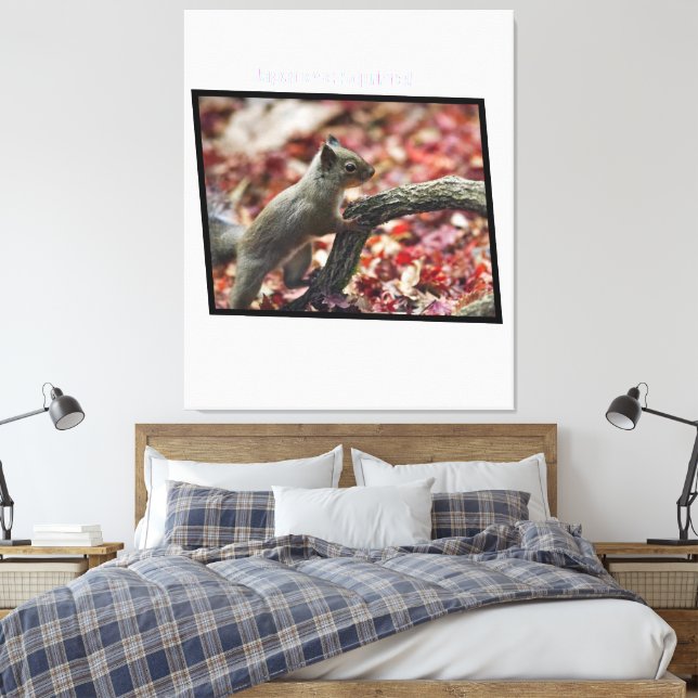 Japansk ekorre canvastryck (Insitu (sovrum))