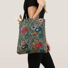 Japansk elegance: Vintage Blommigt Tygkasse