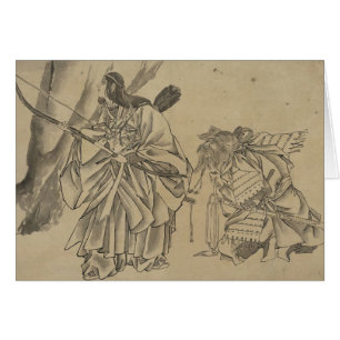 Japansk Empress circa 1800s Hälsningskort