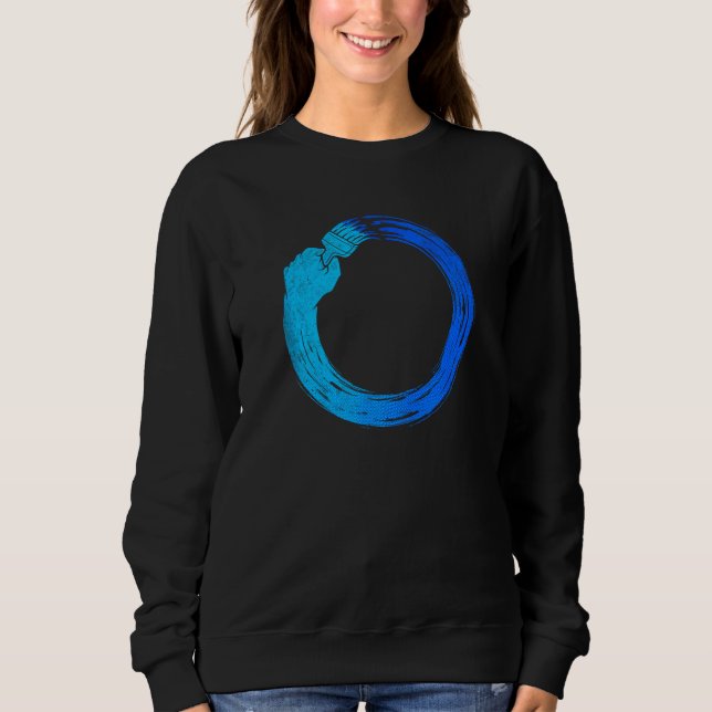 Japansk Enso-färgcirkel T Shirt (Framsida)