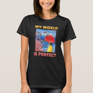 Japansk estetik Min värld är Perfekt Cherry Bl T Shirt