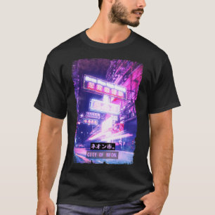 Japansk estetik Vaporwave Tokyo Streetwear T Shirt