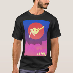 Japansk estetisk backflip Vaporwave stil T Shirt