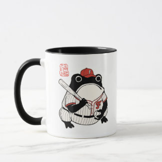 Japansk Estetisk Baseboll Groda Ukiyo-e Stil Mugg