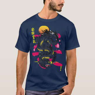Japansk estetisk dragon Asian Demon Otaku Sakura T Shirt