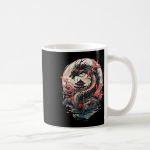 Japansk estetisk dragon Japansk Art Japan Tatto Kaffemugg
