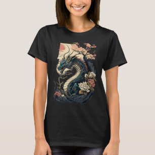 Japansk estetisk dragon Japansk Art Japan Tatto T Shirt