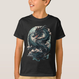 Japansk estetisk dragon Japansk Art Japan Tatto T Shirt