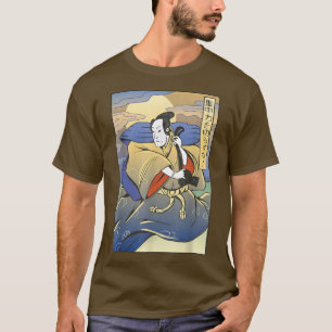 Japansk estetisk Kabuki Stil Vintage Samurai Ph T Shirt