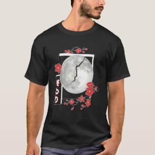 Japansk estetisk Måne Split Girls Soft Grunge Me T Shirt