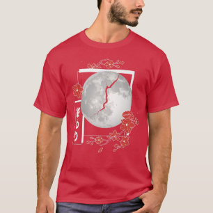 Japansk estetisk Måne Split Girls Soft Grunge Me T Shirt