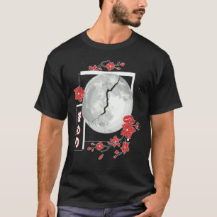 Japansk estetisk Måne Split Girls Soft Grunge Me T Shirt
