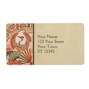 Japansk Fabric Shipping-etikett Fraktsedel