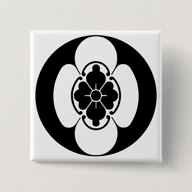 Japansk Family Crest (KAMON) i Hotta's Knapp (Framsida)
