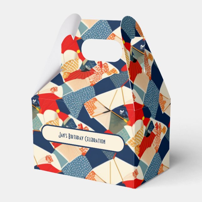 Japansk, färglös presentlåda | PERSONLIG (Framsidan Sidan)