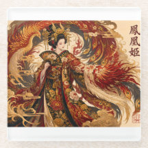 Japansk Fenix Geisha Konst | Mytologi Design