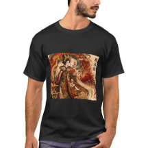 Japansk Fenix Geisha Konst | Mytologi Design