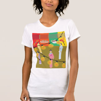 Japansk festival på natten t shirt