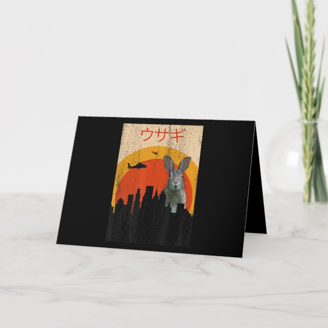 Japansk film kanin kanin skräck | Kaninälskare Kort (Framsida)