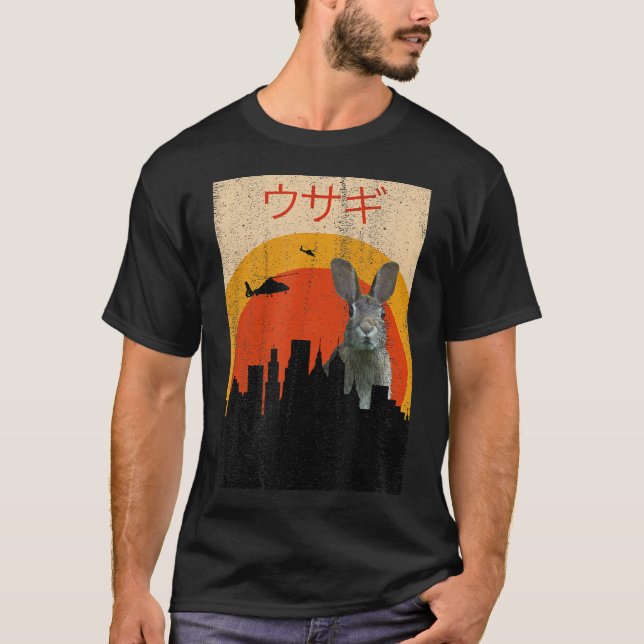 Japansk filmbunny Rabbit-fasa| Kanin Älskare T Shirt (Framsida)
