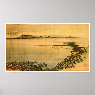 Japansk finkonst i landskapshierarki poster