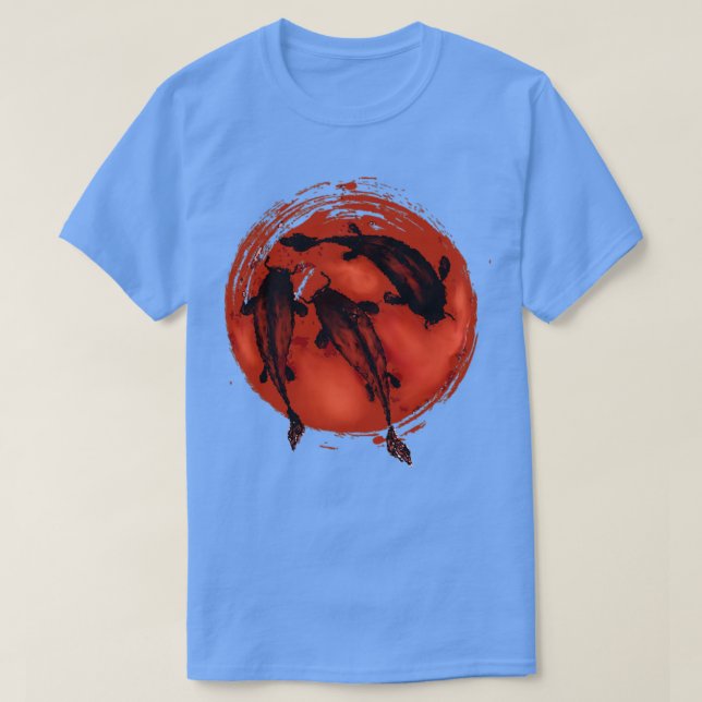 japansk fisk t shirt (Design framsida)