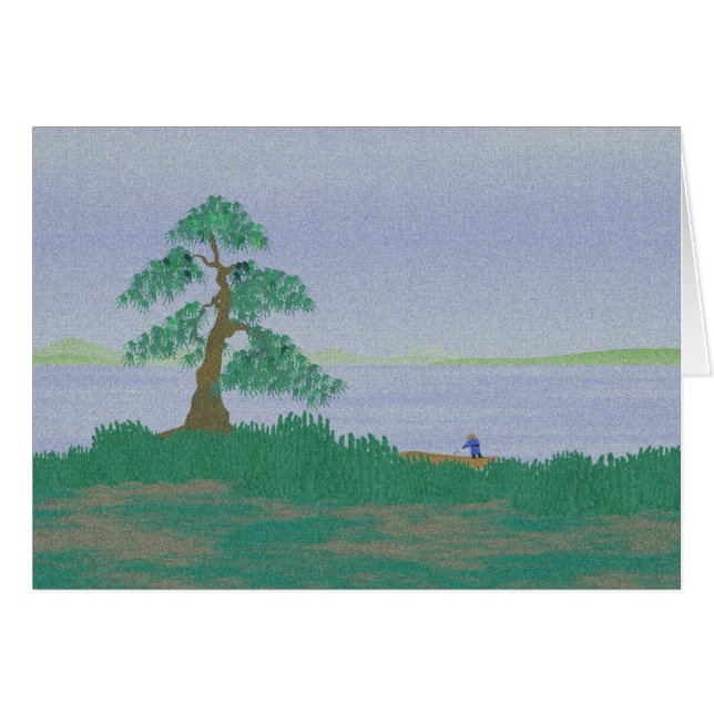 Japansk fiskare 4 - kort (Framsidan Horizontal)