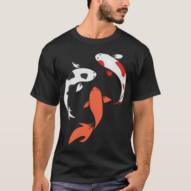 Japansk Fiskfärg T Shirt (Framsida)