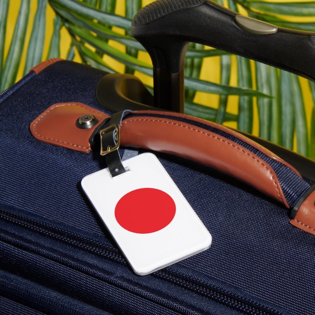 Japansk flagga bagagebricka (Framsida Insitu 1)