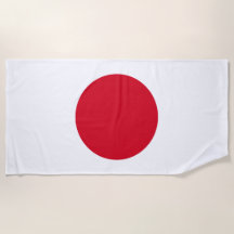 Japansk Flagga Beach Towel