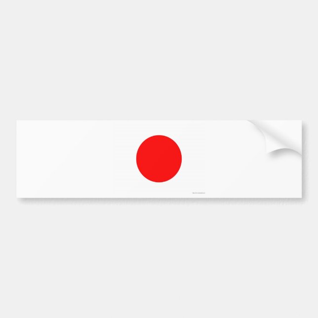 Japansk flagga bildekal (Framsidan)